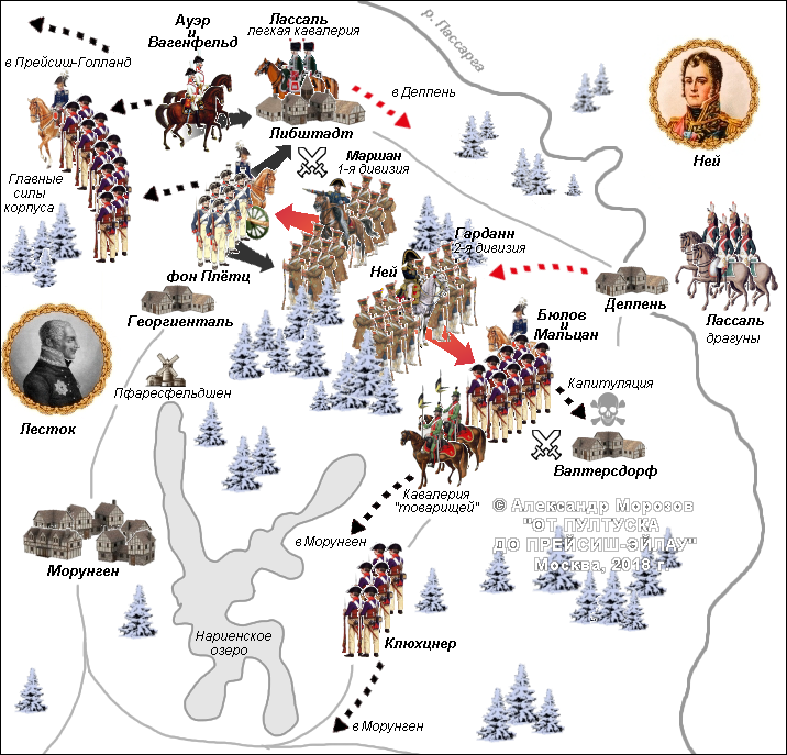 Наполеоновские войны, война 1806-1807 г., бой при Либштадте-Вальтерсдорфе