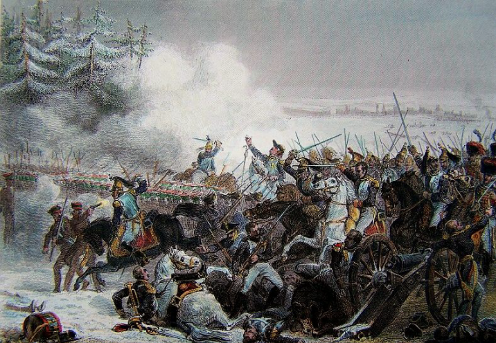 Атака кирасир, Эйлау, кавалерия в битве при Эйлау, 1807 год