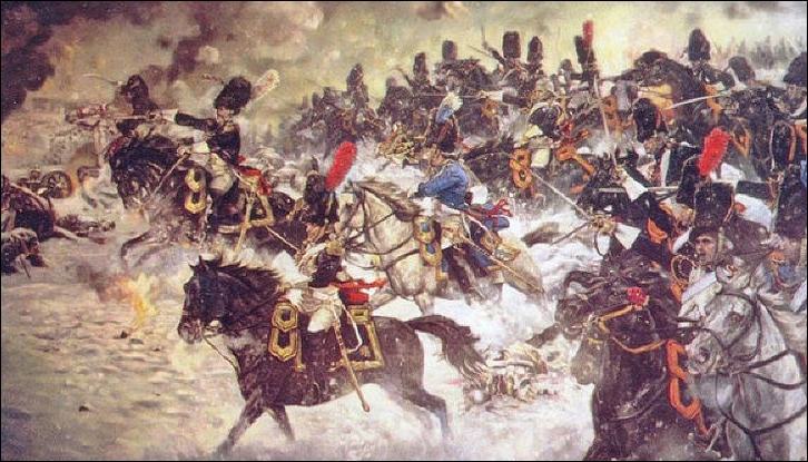 Битва при Прейсиш-Эйлау, 1807, атака конных гренадер Наполеона